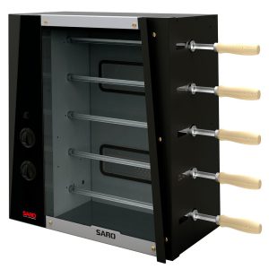 Assador Rotativo 5 Espetos a Gás Natural Bivolt SARO-CHRGN