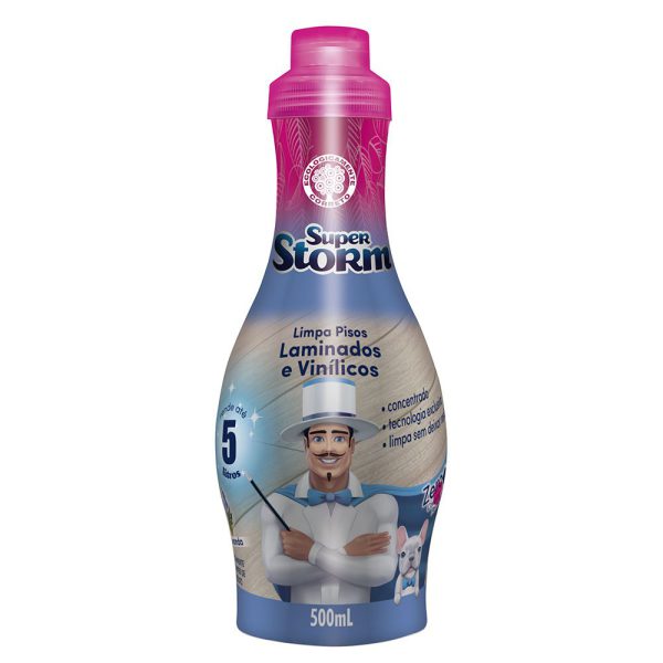 Super Storm Limpa Pisos Laminados e Vinílicos Lavanda 500ml PULVITEC-FM052