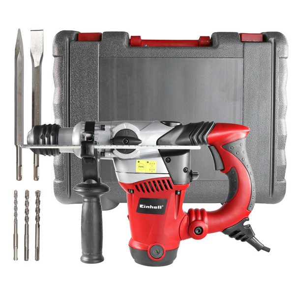 Martelete Perfurador Rompedor RT-RH32 SDS Plus 3,5J 1250W 110V com Ponteiro Talhadeiras Brocas e Maleta Einhell-4258453