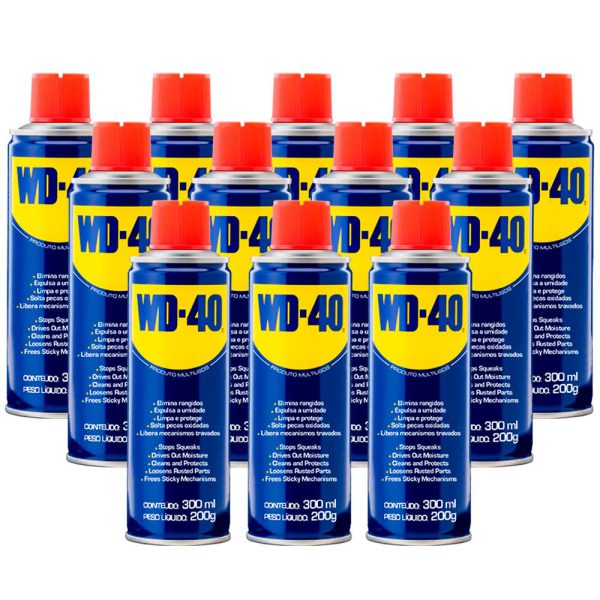 Kit Spray para Eliminar Rangidos de 300ml com 12 Unidades WD-40-K31