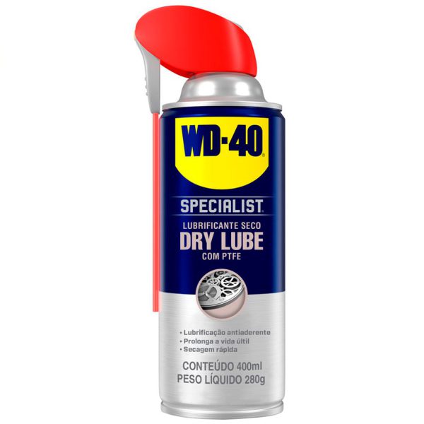 Specialist Dry Lube – Lubrificante Seco PTFE 400ml – Aerossol WD-40-466638