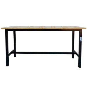 Bancada de Aço com Tampo de Madeira 1600mm com Capacidade 400 kg wm-WMB16601T30M