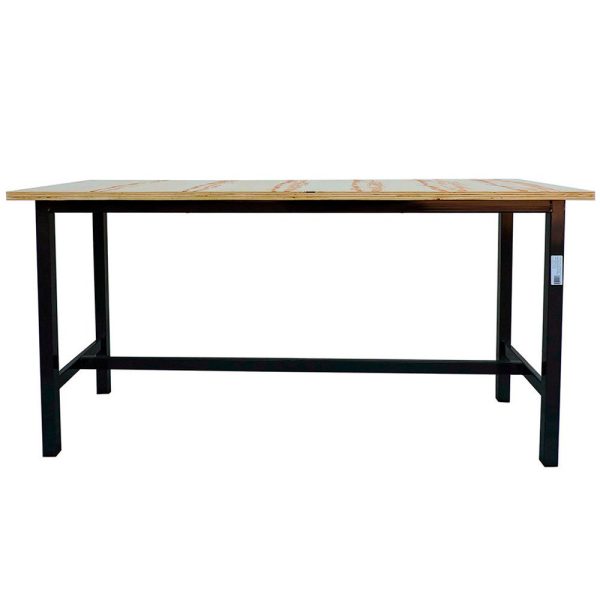Bancada de Aço com Tampo de Madeira 1600mm com Capacidade 400 kg wm-WMB16601T30M