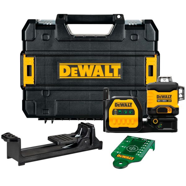 Nível Laser 3×360 12V/20V Sem Carregador e Bateria DEWALT-DCLE34030GB
