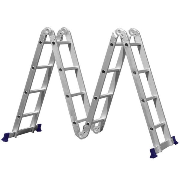 Escada Multifuncional até 150Kg com Plataforma 4×4 16 Degraus MOR-5224