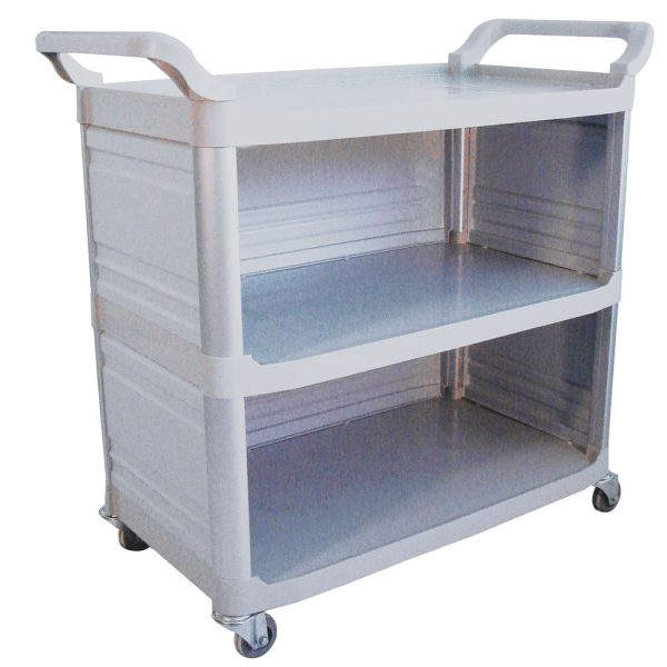 Carro Bandeja Extra Triplex 1,07m x 54cm x 97cm com Fechamento Lateral BRALIMPIA-CH3000