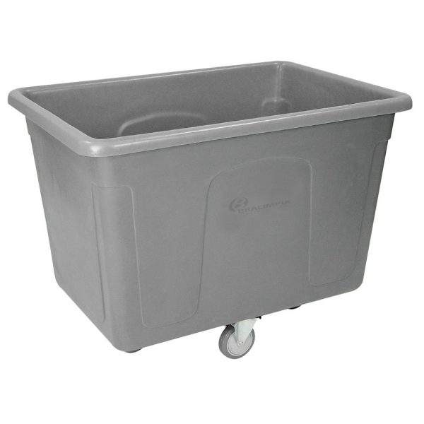 Carro Cuba Cinza 116 x 80 x 115cm 400L sem Tampa BRALIMPIA-C400CZ