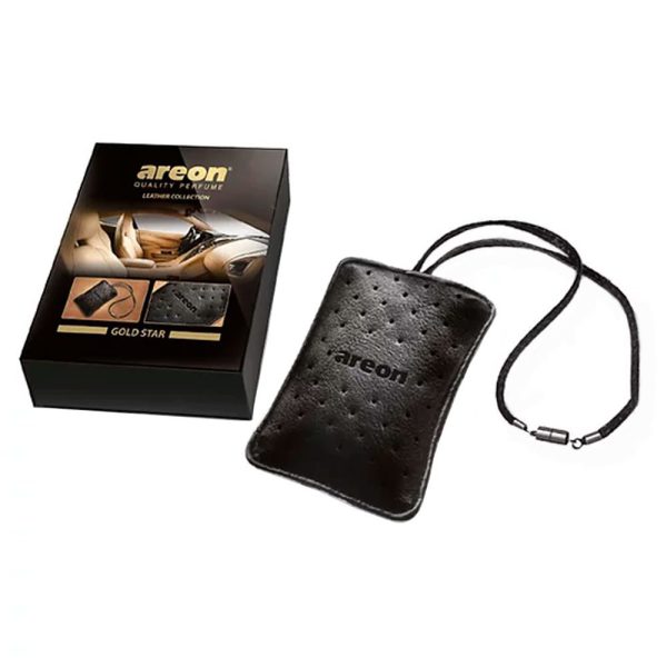 Aromatizante para Carros Leather Collection Gold Star AREON-963145