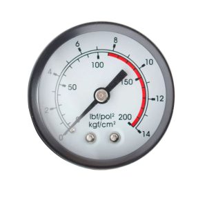 Manômetro Traseiro 50mm 200 PSI 1/8 Pol. para Compressor de Pistão ALF IMPORT-M11-50-H-2-200-REV2