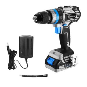 Parafusadeira Furadeira de Impacto 1/2 Pol. 20V com Bateria 1,5Ah e Carregador DEKO-DKBL20ID02-S1