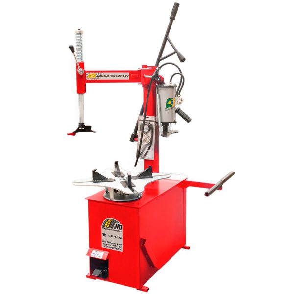 Montadora e Desmontadora de Pneus Trifásico 220V Vermelha MDE-500 T JMEQUIPAMENTOS-6313