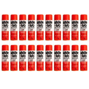 Kit com 20 Desengripantes Spray White Lub Super 300ml ORBI-K2292