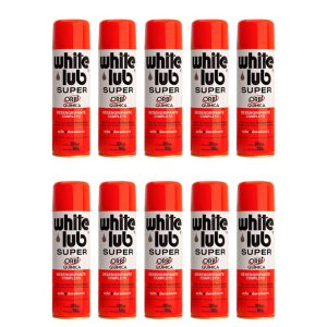Kit com 10 Desengripantes Spray White Lub Super 300ml ORBI-K2291