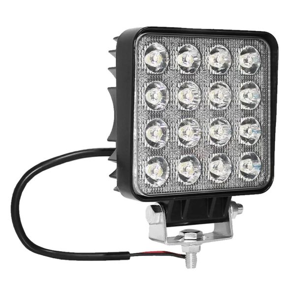 Farol de Milha Led 48W Quadrado 6000+6500K ROTTA 376-46598