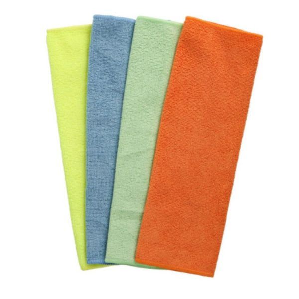 Jogo de Pano Microfibra Flanela Multiuso 35x35cm com 4 Peças FORTGPRO-FG6050S