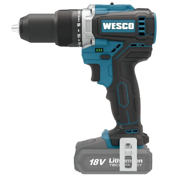 Furadeira de Impacto Brushless 1/2 Pol. 13mm 18V sem Bateria WESCO-WS23199