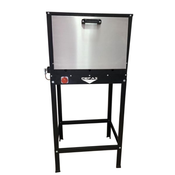 Forno Industrial FRG-17 Grande Alta Pressão a Gás GLP 80L Tampa de Inox com Cavalete CEFAZ-FRG-17