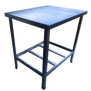 Mesa de Serviço MSI-04 90 x 70cm em Aço com 2 Travessas CEFAZ-MSI-04