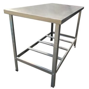 Mesa de Serviço MSI-06 120 x 70cm em Aço com 3 Travessas CEFAZ-MSI-06