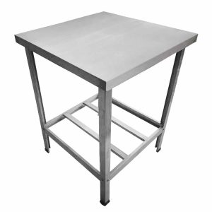 Mesa de Serviço MSI-03 70 x 70cm em Aço com 2 Travessas CEFAZ-MSI-03