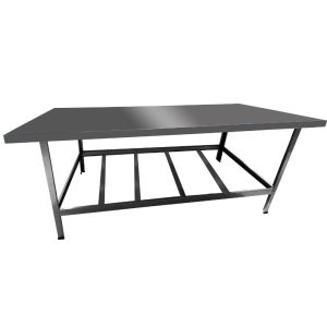 Mesa de Serviço Slim MSIS-20 55 x 145cm em Aço com 4 Travessas CEFAZ-MSIS-20