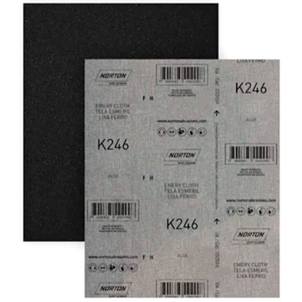 Folha de Lixa K246 225x275mm Grão 150 para Metal NORTON-5539503256