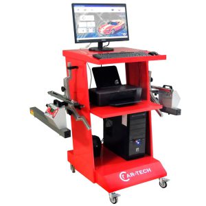 Alinhador Digital 2 Cabeças Wifi com Rack Vermelho CT-188R CAR-TECH-BK-188R