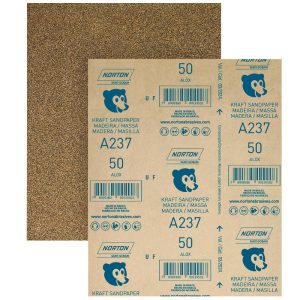 Folha de Lixa A237 225x275mm Grão 180 para Madeira NORTON-5539503052