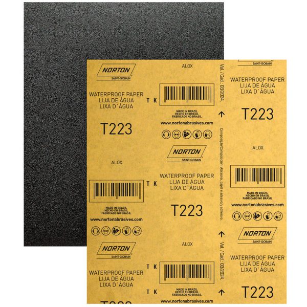 Folha de Lixa D Água T223 225x275mm Grão 400 NORTON-66261161507