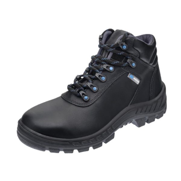 Bota de Segurança Couro Antichamas N39 Cor Preto com Cadarço MARLUVAS-700870-39