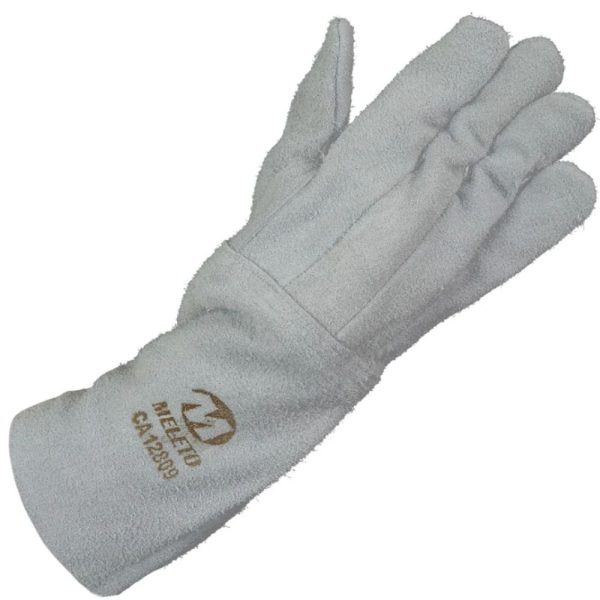 Luva de Raspa Dorso Liso com Punho de 20cm MELETO-LRD020