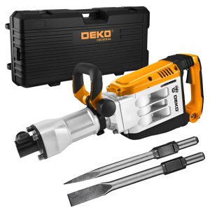 Martelo Demolidor Industrial Hex30 60J 1700W 23Kg 220V com Acessórios DEKO-DKDB17LD60