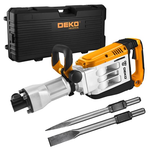 Martelo Demolidor Industrial Hex30 60J 1700W 23Kg 220V com Acessórios DEKO-DKDB17LD60