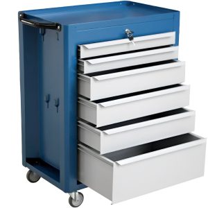 Carrinho para Ferramentas Fechado com 6 Gavetas Azul C-08 FERCAR-148