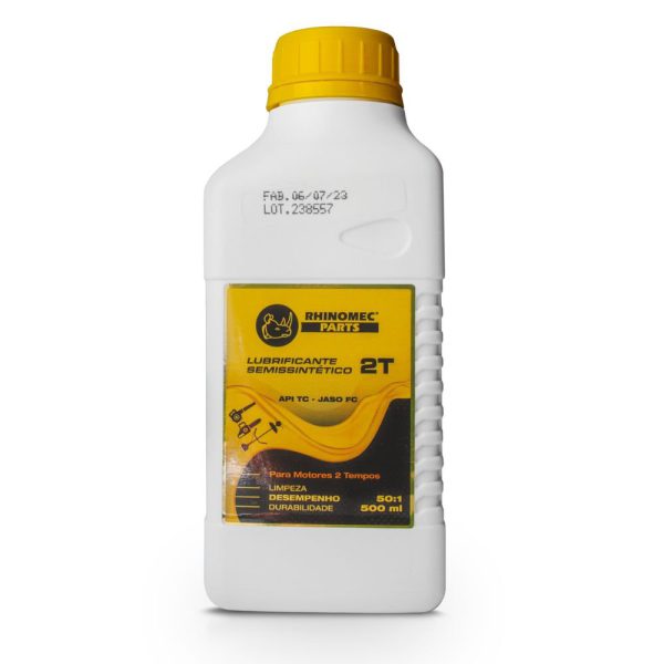 Óleo Lubrificante Semissintético JASO FC API TC 500ml para Motores a Gasolina RHINOMEC-900320