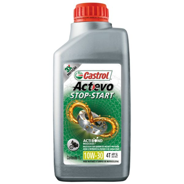 Lubrificante Actevo Stop-Start 4T 10W-30 1L CASTROL-3430728