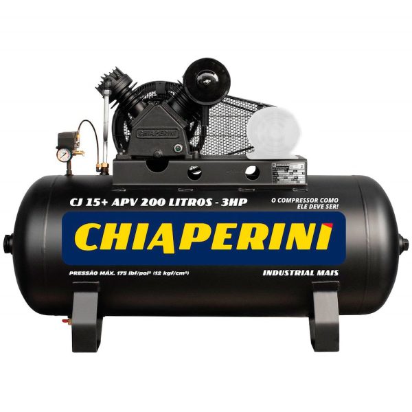 Compressor de Ar Alta Pressão CJ15+ 200L 15 Pés 175 PSI sem Motor CHIAPERINI-680