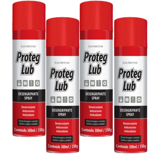 Combo com 4 Desengripantes 300ml PROTEG LUB-K6054