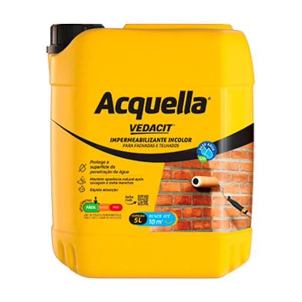 Impermeabilizante de Água Acquella Bombona 5 Litros VEDACIT-112305