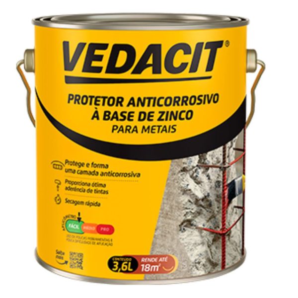 Primer Anticorrosivo Armatec ZN 3,6 Litros VEDACIT-140119