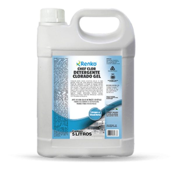 Chef Clor Detergente Desinfetante Clorado 5L RENKO-CHCL10