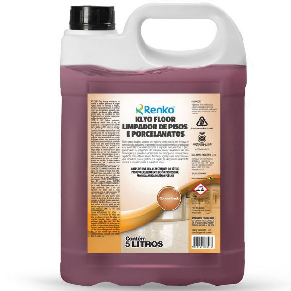 Klyo Floor Limpador Pesado para Pisos 5 Litros RENKO-KLFL10