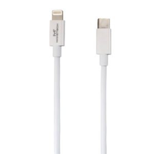 Cabo USB CA-155CI Carregamento Turbo Type-C/Lightining Emborrachado 1,2m Branco MAKETECH-553320