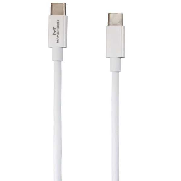Cabo CA-155 Carregamento Turbo Type-C Emborrachado 1m Branco MAKETECH-553313