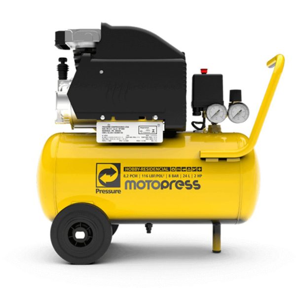 Motocompressor de Ar 8,2 Pés 2HP 24L 116 PSI 220V PRESSURE-MOTOPRESS