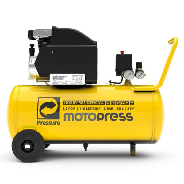 Motocompressor de Ar Moto Press 8,2 Pés 2HP 50L 116 PSI 220V PRESSURE-MOTO-PRESS-50L