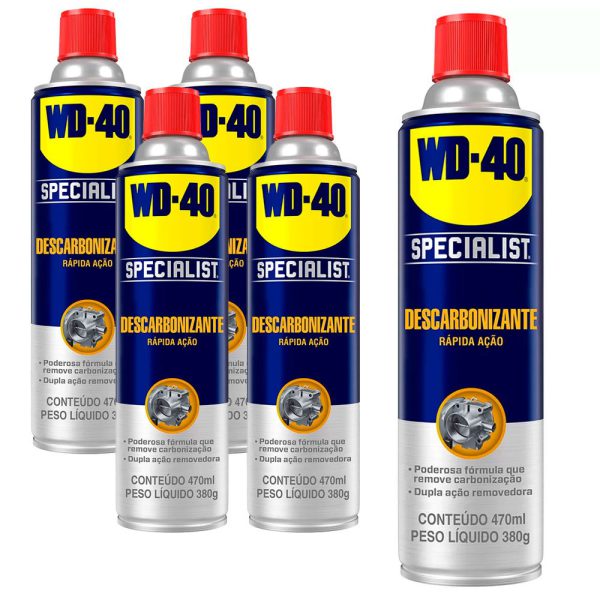 5 WD-40 Specialist Descarbonizante 470ml – Aerossol WD40-K6751