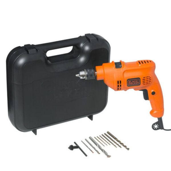 Kit Furadeira de Impacto 3/8 Pol. 560W 220V com Maleta e Brocas BLACK+DECKER-TM500KB9
