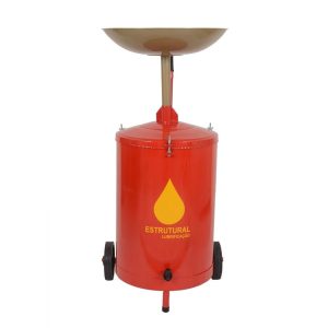 Coletor para Óleo CL-50 com Bacia e Rodas Capacidade 50 Litros ESTRUTURAL LUBRIFICAÇÃO-1130