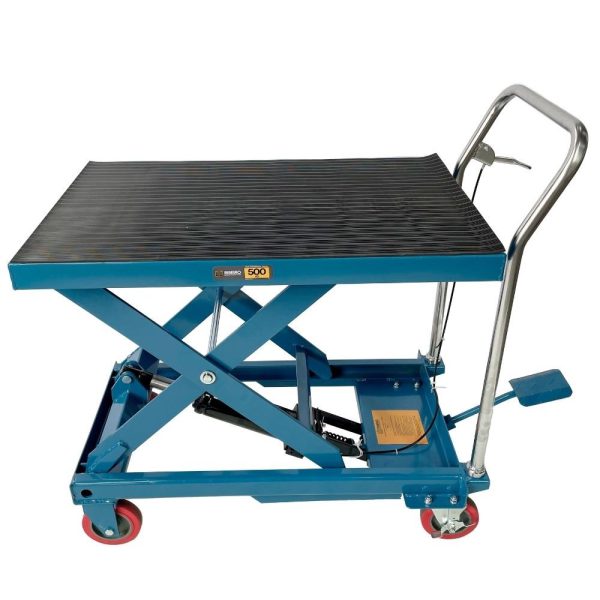 Mesa Hidráulica Pantográfica 500Kg com Roda de Poliuretano RIBEIRO-RMP002